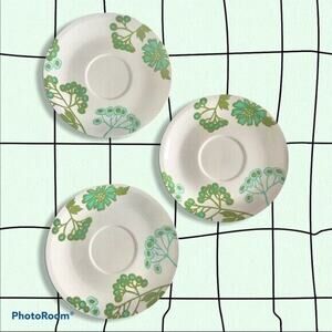 CLEARANCE Villeroy & Boch Set of 3 Scarlett MCM Saucers Made In Luxembourg